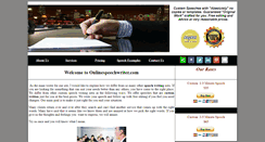 Desktop Screenshot of onlinespeechwriter.com